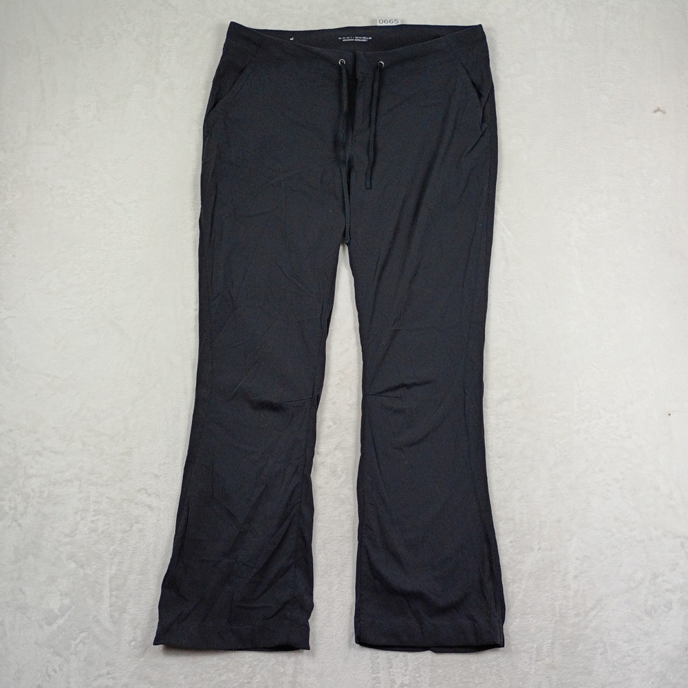Columbia Hiking Pants Womens 12 Black Omni-Shield Water Repellent Gorpcore Trail